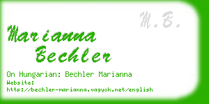 marianna bechler business card